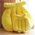 Soft Yellow Banana Pillow Backrest Pillow Stuffed Yellow Pillows Plush Cushion